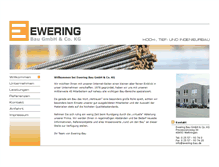 Tablet Screenshot of ewering-bau.de